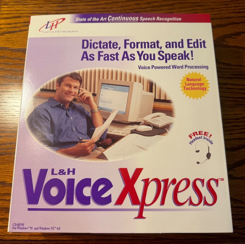 Vintage NIB Lernout & Hauspie L&H Voice Xpress