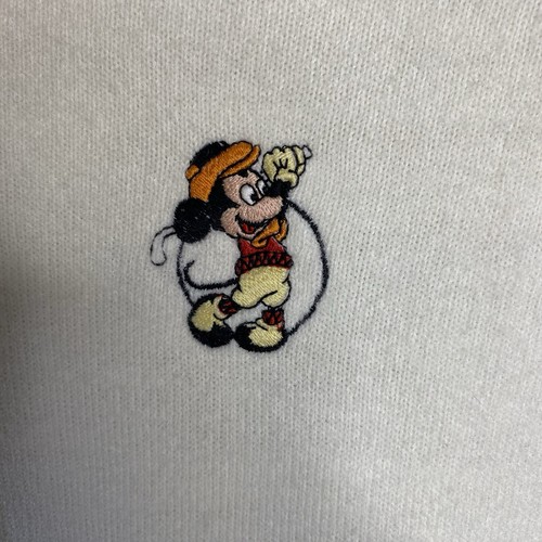 Maglione Pickering uomo Walt Disney Golf manica lunga scollo a V avorio USA Topolino - Foto 5 di 8