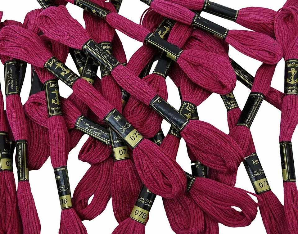 Anchor Threads Cross Stitch Stranded Cotton Thread Hand Embroidery Floss Magenta - Image 3 of 4