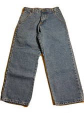 Vintage 90s Solo Semore Jr Denim Jeans 11/12 Girls USA Made PANTS Blue