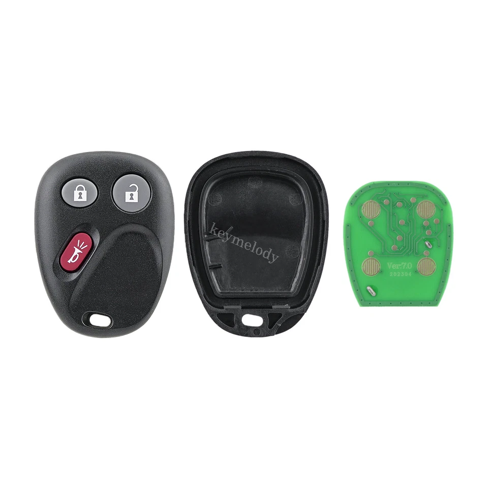 2 controle remoto sem chave Fob + chave para GMC Envoy 2002 2003 2004 2005 2006 2007 2008 2009 - Imagem 4 de 4