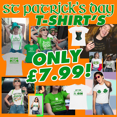 St Patricks Day T-Shirts Womens T Shirt Irish Paddys Funny Design
