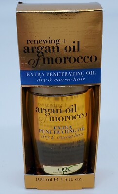 New OGX 3.3 oz Extra Strength Renewing Argan Oil Of Morocco Penetrating Hair Oil