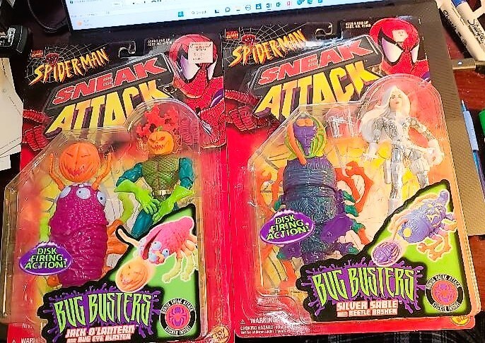 Spider-Man Sneak Attack JACK O'LANTERN, SILVER SABLE new | eBay