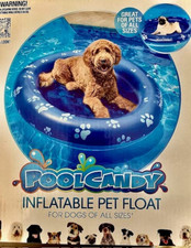 Pool Float for Pet Easy Set up for Dog 53"x35" Inflatable Floor 100 lbs Max