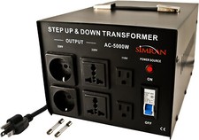 Simran 5000W Step-Up  Down Voltage Converter - Black AC-5000W 