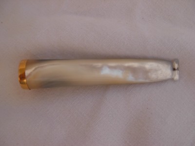 mother of pearl cigarette holder ANTIQUE FRENCH SOLID GOLD 18K MOTHER OF PEARL CIGAR HOLDER,EARLY 20th