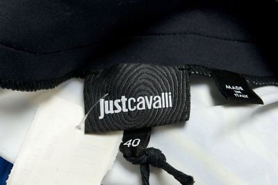 Robe Fourreau Just Cavalli - Manches Courtes, Motif Graphique - Taille US 4 / IT 40 - Neuve Avec étiquettes