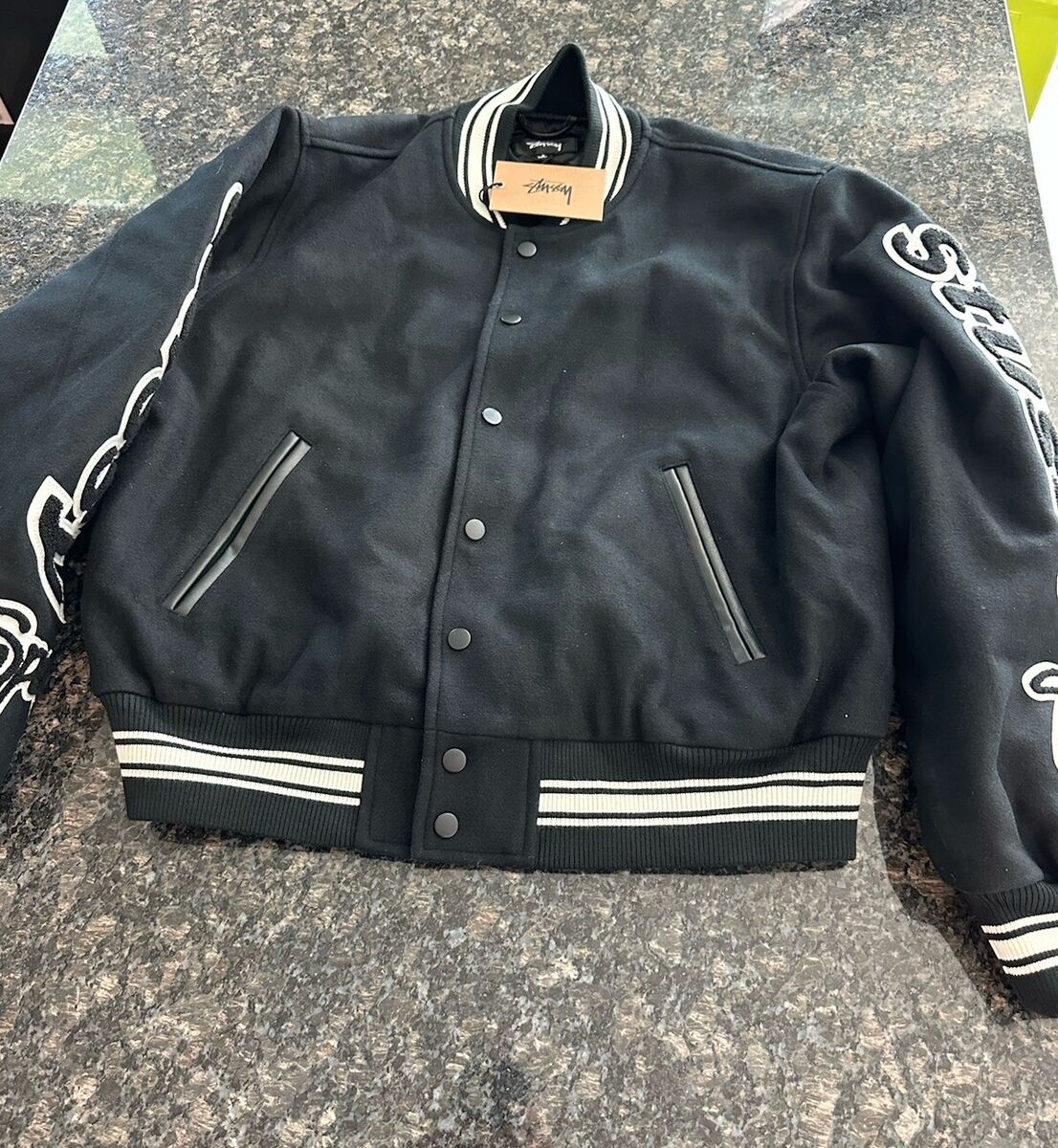 Stussy Varsity Jacket Competition - 115748. NWT. Size Small Stussy Varsity Jacket Competition - 115748. NWT. Size Small