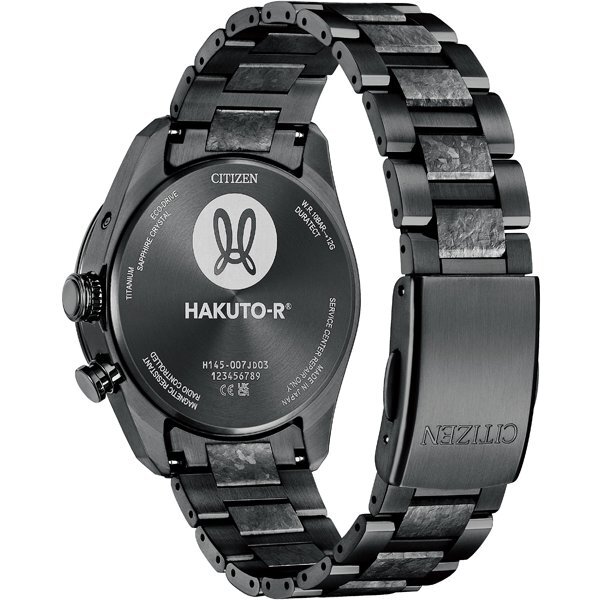 シチズン ATTESA HAKUTO‑R コラボ CB0285‑63E 限定 Citizen Attesa CB0285-63E HAKUTO-R Collaboration Black Men's Watch