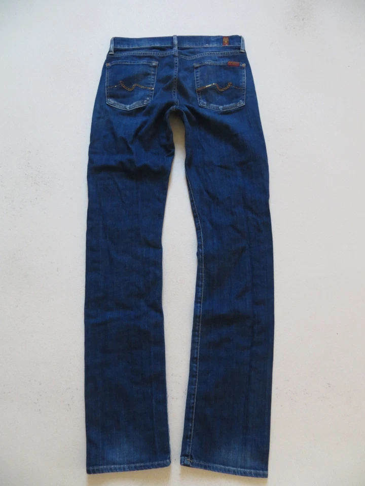 7 For All Mankind straight leg Jeans Hose, W 27 /L 34, mid rise Stretch ! Gr. 38 - Bild 3 von 4
