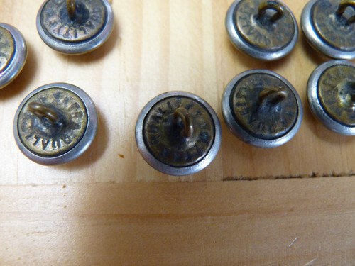 Vintage Button LOT 8 Obsolete Old POLICE Jacket Buttons Superior Quality - Picture 4 of 4