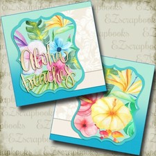 Aloha Beaches NPM - Hawaii - 2 Premade Scrapbook Pages - EZ Layout 3985