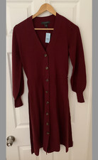 Ann Taylor Burgundy Dress XXS Petite
