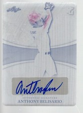 2022 Leaf Perfect Game Printing Plate Black Autograph MAB2 Anthony Belisario 1/1