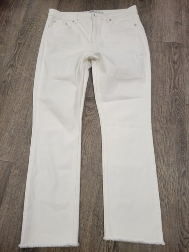 Vineyard Vines Jamie Crop Kick Flare Jeans In White Cap Ivory Pants 31