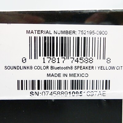 Bose SoundLink Color Bluetooth speaker II Drip-proof Yellow Citron