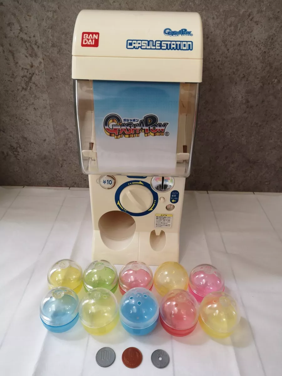 BANDAI Official Gashapon Machine with many capsules Capsule Station Gacha Gacha