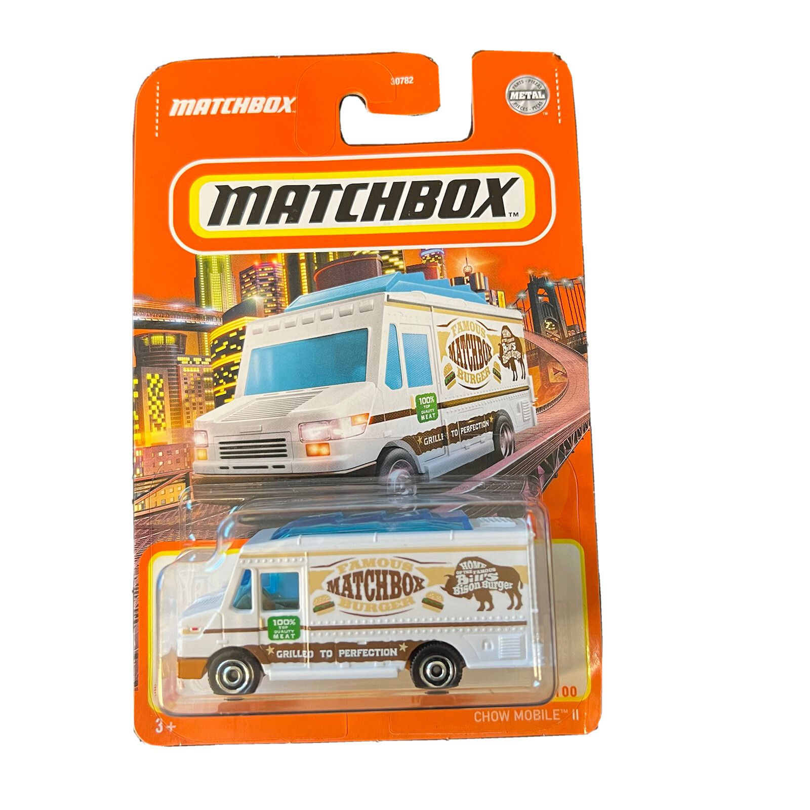 Matchbox White Famous Matchbox Burger Chow Mobile II Truck 35/100 | eBay