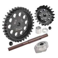 GPM 40Cr Carbon Steel M1.5 Spur Gear 33T  Motor Gear 20T for 1:5 Traxxas X Maxx