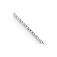 925 Sterling Silver 1mm Cable Chain w/4in ext.; 22 inch; Lobster Clasp