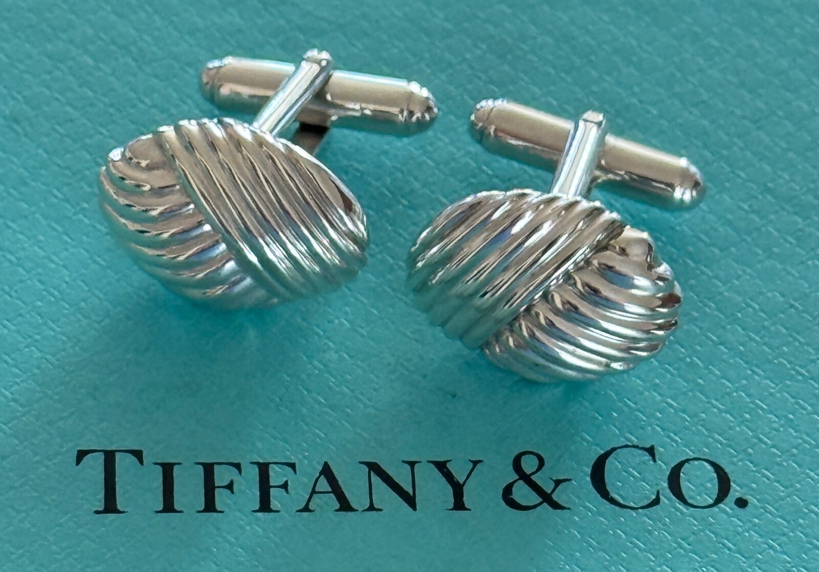 Tiffany & Co. Nautical Sea Shell Cufflinks  Sterling Silver 925  Vintage