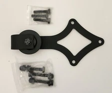 CALHOME - Sliding Door Track Hardware Replacement - Black Rustic Star