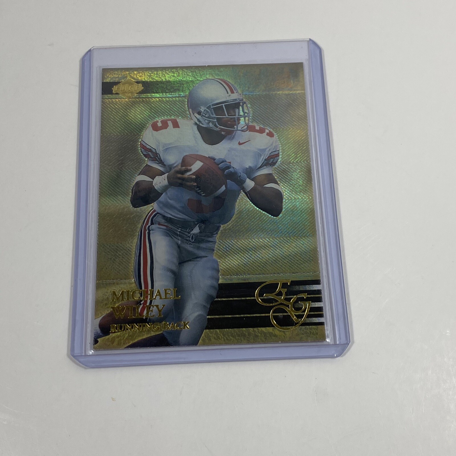 2000 Edge EG #96 Michael Wiley RB Football Ohio State Buckeyes NM OR BETTER