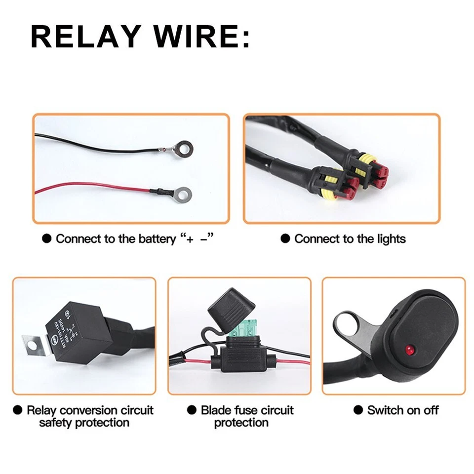 Luces auxiliares antiniebla LED para BMW K1600 R1200GS F800GS luces de paso de conducción puntuales Foto 4 de 4