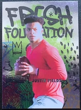 2021 SKYBOX METAL UNIVERSE JUSTIN FIELDS CHICAGO BEARS FRESH FOUDATION #FF35