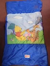 Vintage Winnie the Pooh Tigger Kids Sleeping Bag Camping Playhut 27"x56"