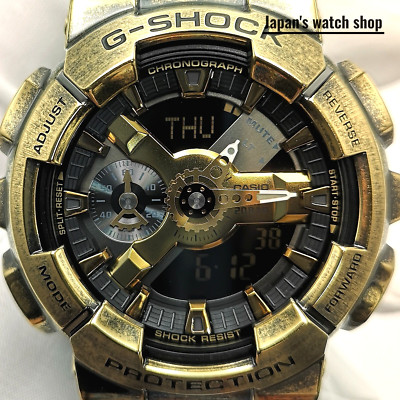 CASIO G-SHOCK GM-110VG-1A9JR Black STEAMPUNK Metal Case Men's Watch New in Box