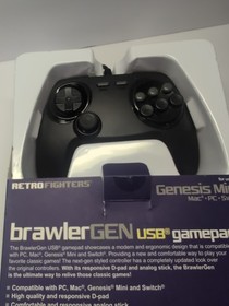 Retro Fighters BrawlerGen Controller for SEGA MAC/PC/SWITCH OPEN BOX LOOK! 
