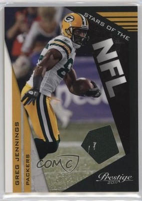 2011 Panini Prestige Stars of the NFL Materials 71/250 Greg Jennings #23 1cx3