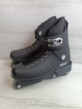 ROCES M12 UFS Aggressive Inline Skates Black mens size UK 11 EU 46 memory buckle