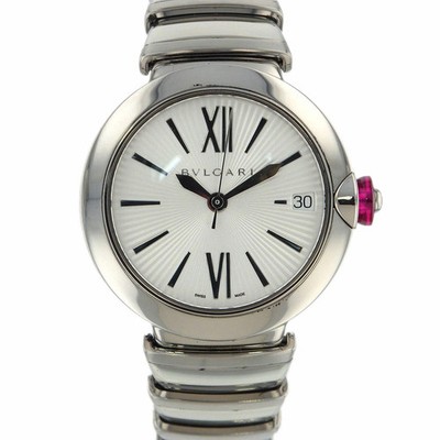 BVLGARI WATCH LUCEA QZ LU33S STAINLESS STEEL SILVER DIAL QUARTZ MOVEMENT WOMEN'S