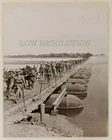 WW1 Mesopotamia Troops on Pontoon Bridge - Original 1916 Vintage Photograph