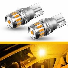 AUXITO Yellow T10 Amber LED Turn Signal Marker Light Bulbs Wedge 194 168 2825 2x