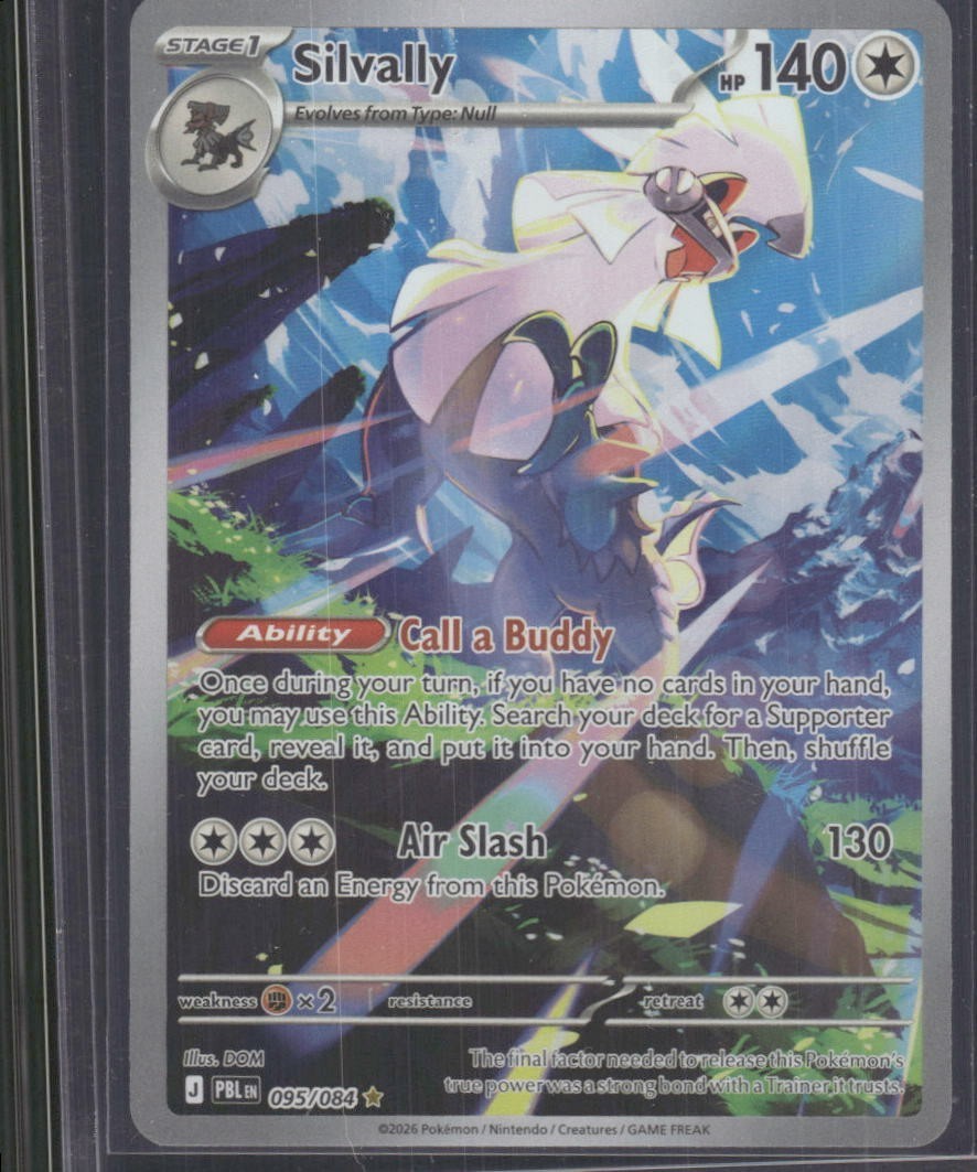 Pokemon TCG Silvally 95/84 Pitch Black Full Art Holo Illustration Rare