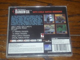 Sega Dreamcast Tom Clancy's Rainbow Six w Instruction Manual & Case Tested Good