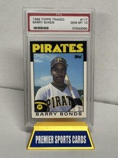 1986 Topps Traded #11T Barry Bonds PSA 10