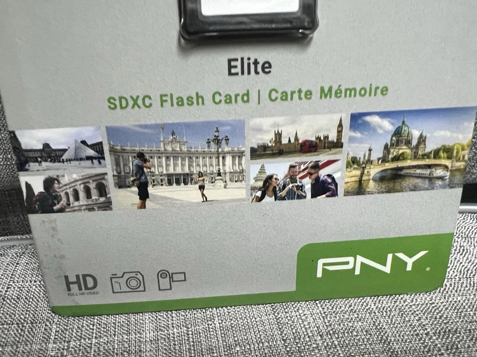 NEW PNY 128 GB 100 MB/s UHS-I Elite SDXC Flash Card Full HD Video FREE SHIP ⭐️ - Image 2 of 4