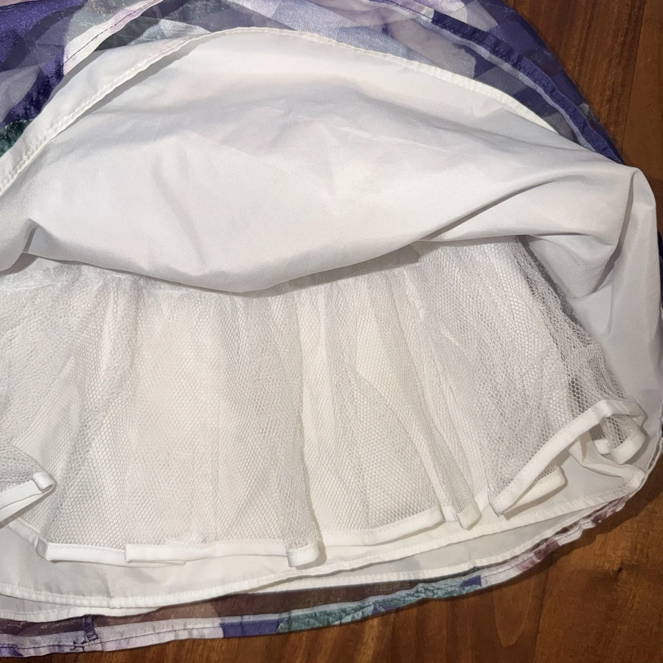 Vestido Laura Ashley Niñas Púrpura Floral Rayas Niñas Talla 6  Foto 3 de 4