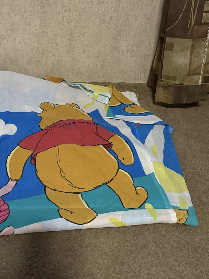Hoja Top Winnie The Pooh Talla Doble Disney Vintage Años 90 Hecha en EE. UU. Foto 3 de 4