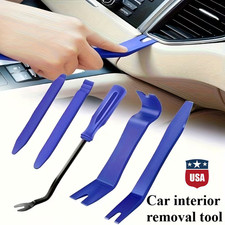 5Pcs Car Door Trim Removal Tool Pry Panel Dash Radio Body Clip Installer Kit set