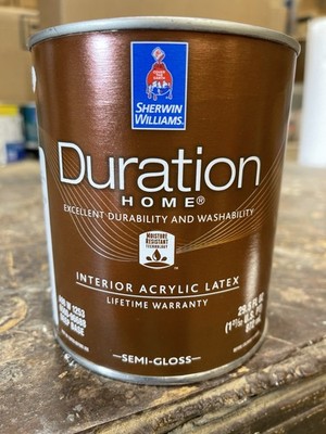1 Quart Sherwin Williams Duration Interior Semi-Gloss Paint/ Deep Base