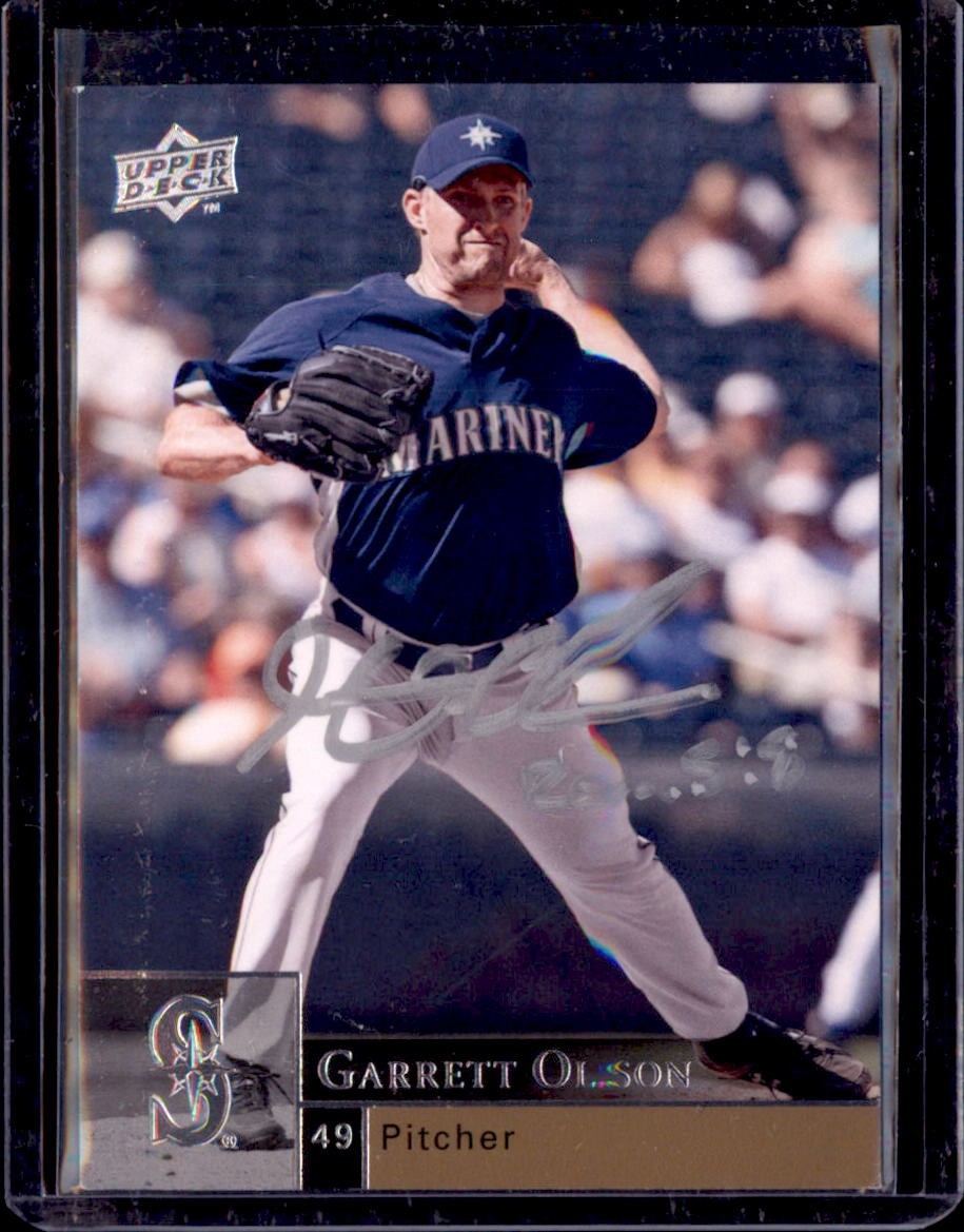 2009 Upper Deck #856 Mariners Garrett Olson Auto/Signed IP