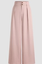 Cider Mid-Rise Straight Leg Trouser Wide Leg Pants Size L/SEE Size Pink Palazzo