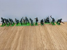 Britains Detail German WW2 Infantry 1971 - 10 Figures Plus Mortar