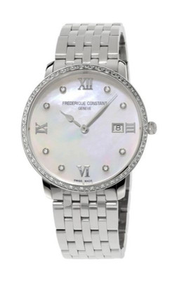 Frederique Constant Women's Date Quartz Silver Watch 36 MM FC-220MPWD3SD6B